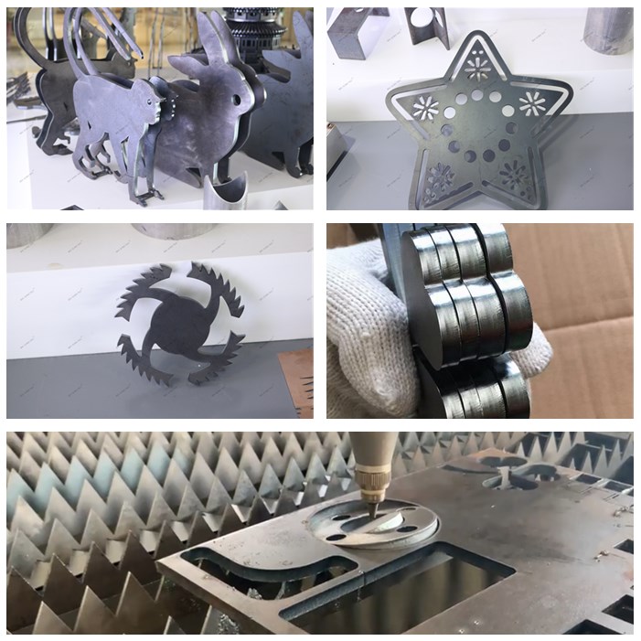 Mesin Pemotong Laser Gentian Cnc 1000w 2000w Untuk Memotong Tiub Keluli Logam Aluminium